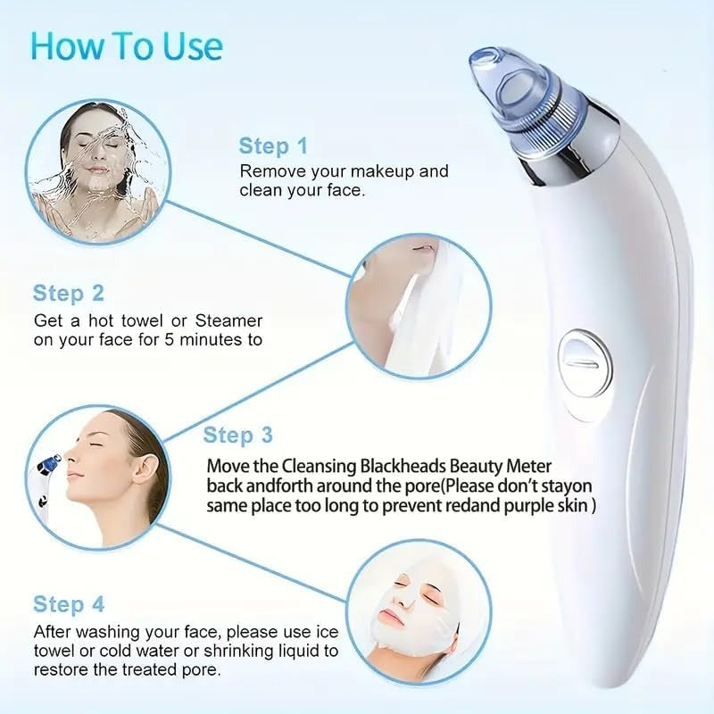 black heads remover vacuum machine ( with 6months replacable guarantee )